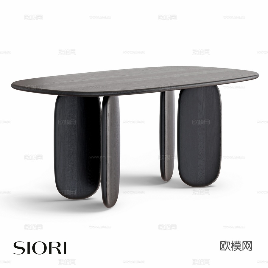 OM Siori 武士道餐桌 木质 05&amp;063d模型下载
