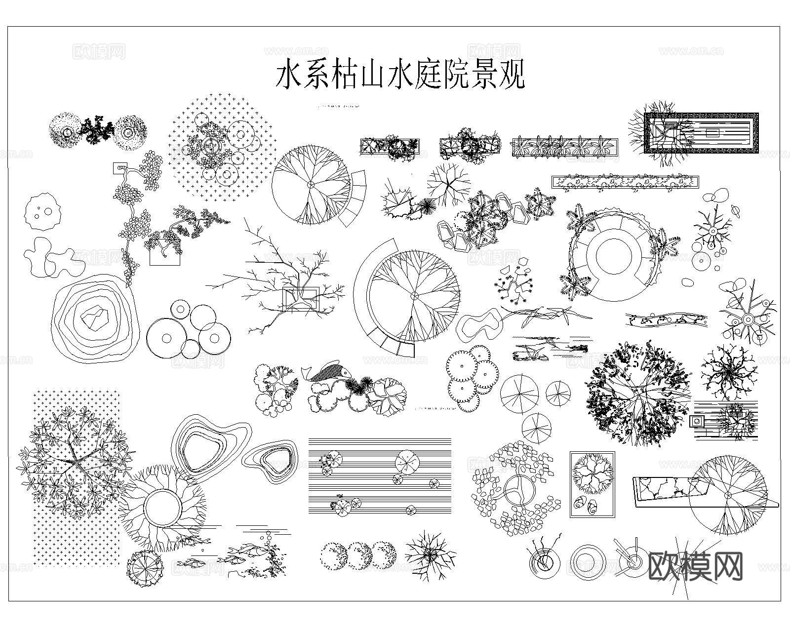 树木种植配置cad施工图