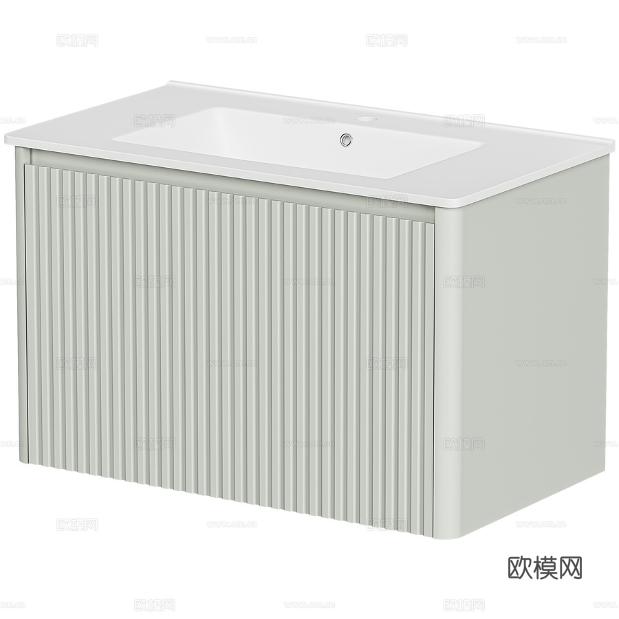 艾伦布劳重力80系列盥洗柜3d模型下载