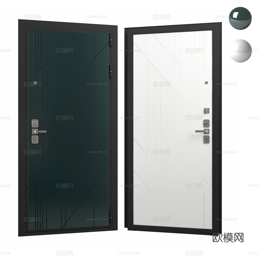 守护者入户门配峡湾K 08饰条3d模型下载