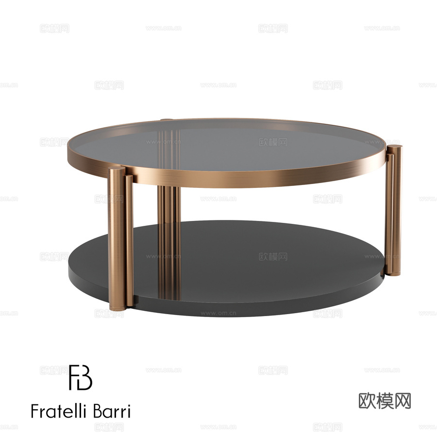 OM咖啡桌 Fratelli Barri LORETO3d模型下载