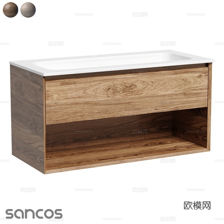 OM系列壁挂式盥洗柜 Marmi 1.0款3d模型下载