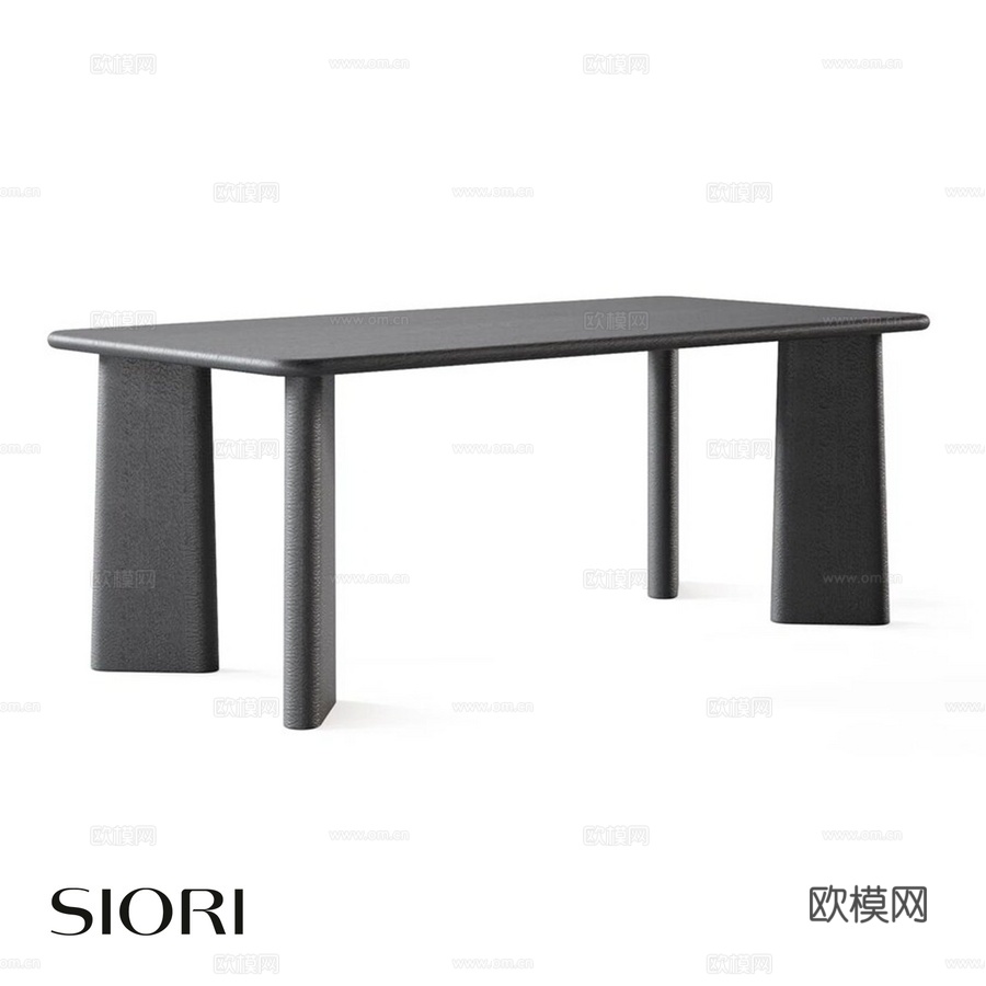 OM Siori Ply 餐桌 2000x10003d模型下载