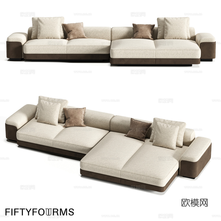 FIFTYFOURMS Lares 20 模块化沙发3d模型下载