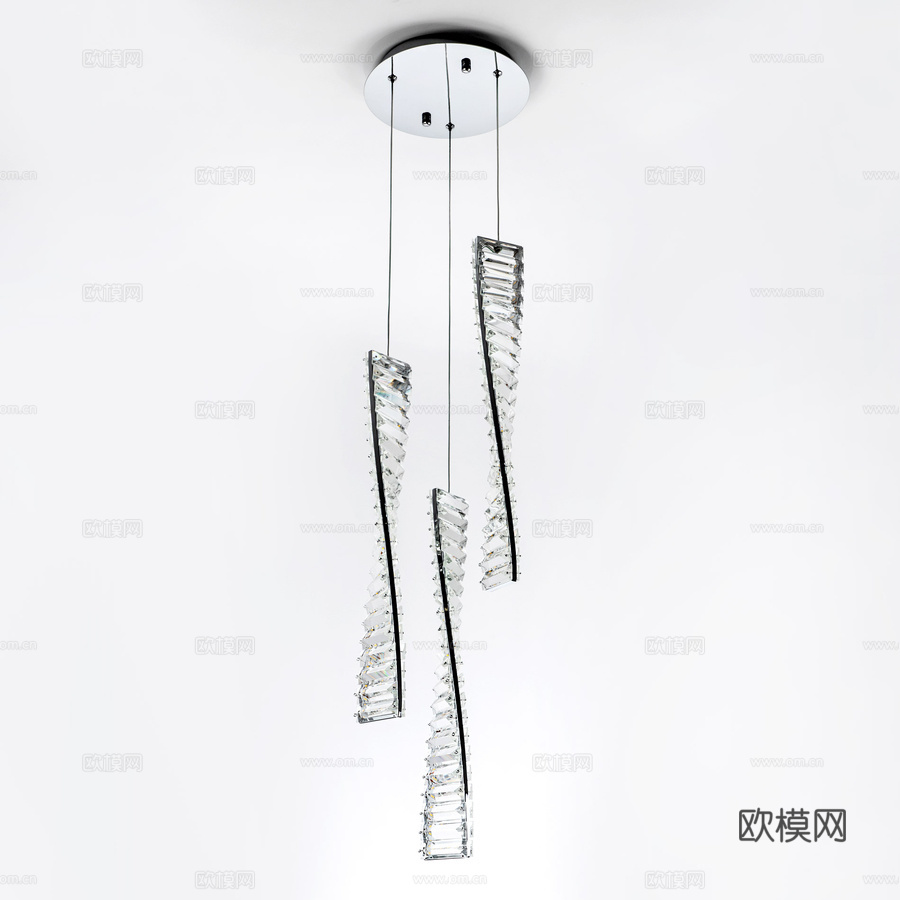 吊灯 MODELUX MS.88910.3R CR3d模型下载