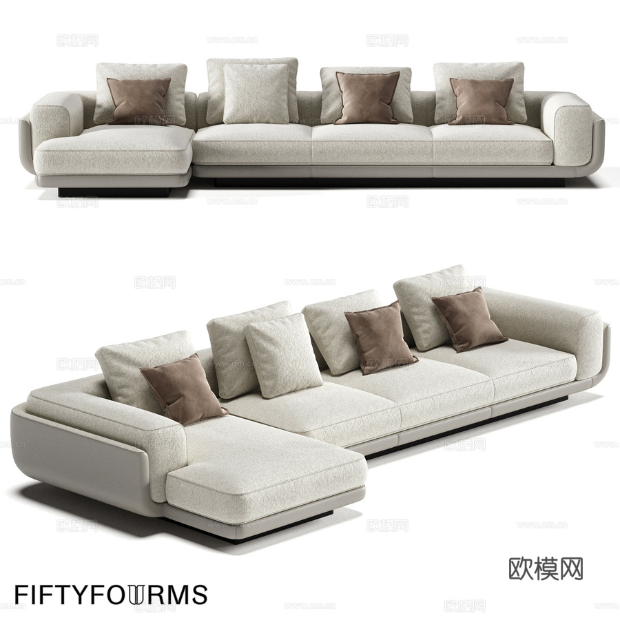 FIFTYFOURMS Ambitus 8 模块化沙发3d模型下载