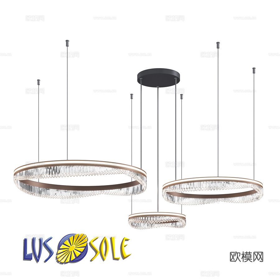 OM吊灯 Lussole LSP-74273d模型下载