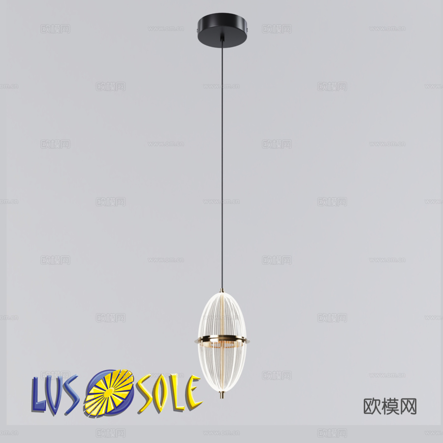 OM吊灯 Lussole LSP-75153d模型下载