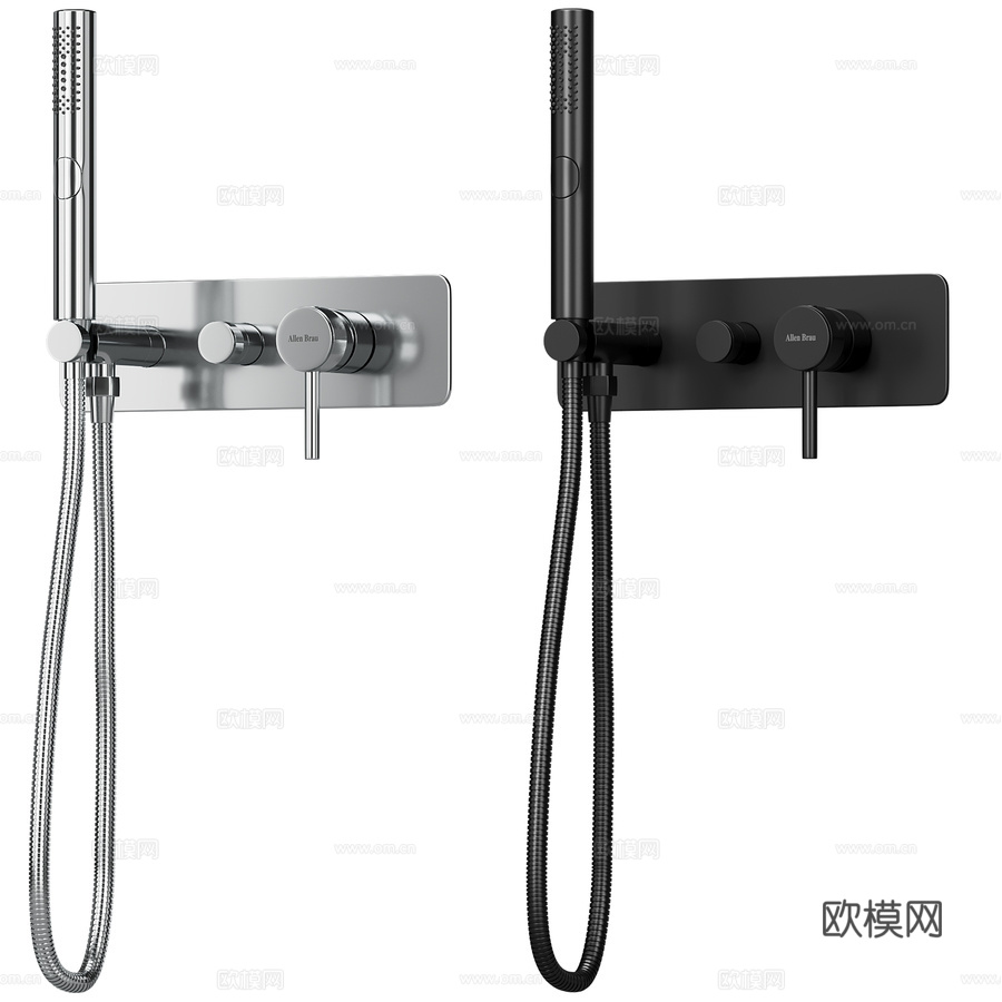 艾伦布劳优先淋浴龙头3d模型下载