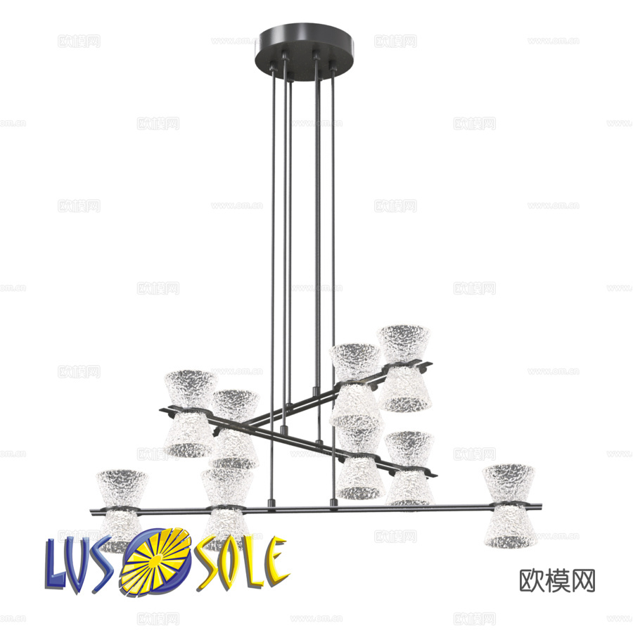 OM 吊灯 Lussole LSP-74713d模型下载