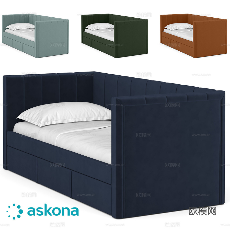 青少年床 Roxy Duo3d模型下载