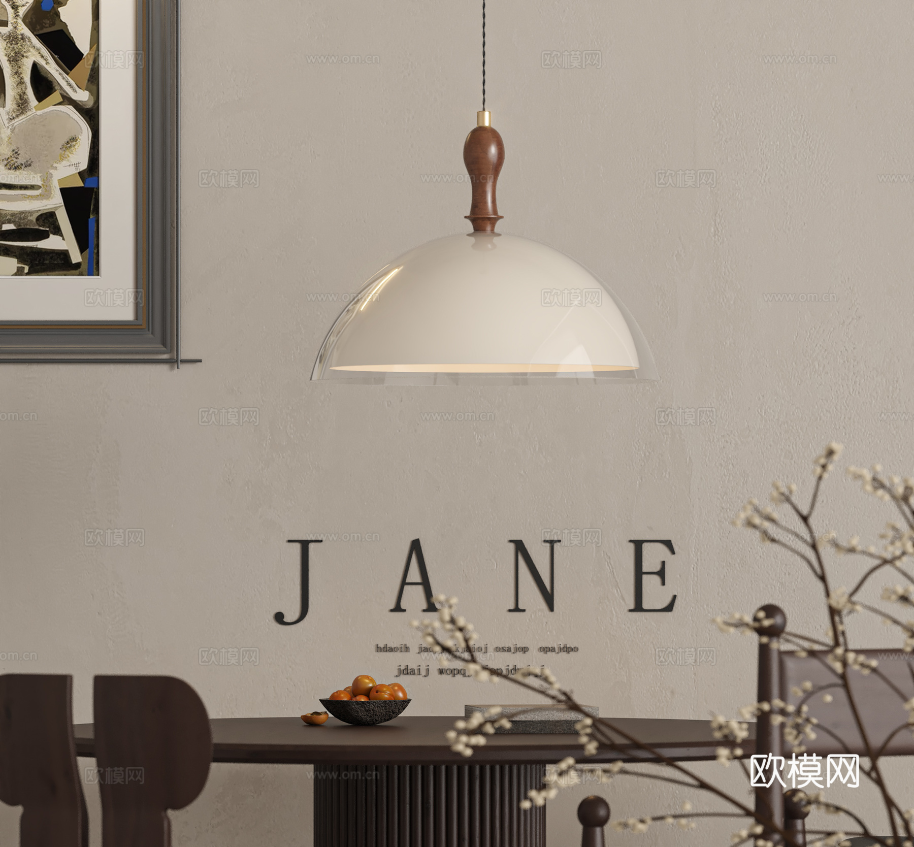 法式中古吊灯 床头小吊灯 餐厅吊灯su模型