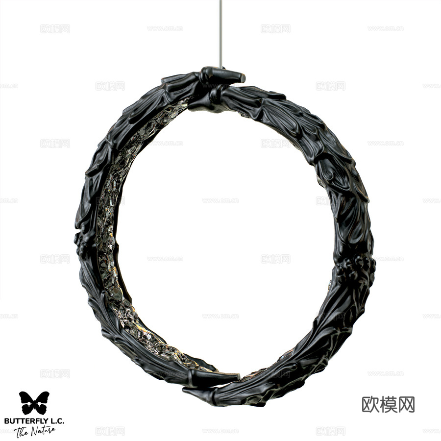 OM Butterfly L.C. 云雾石墨款3d模型下载