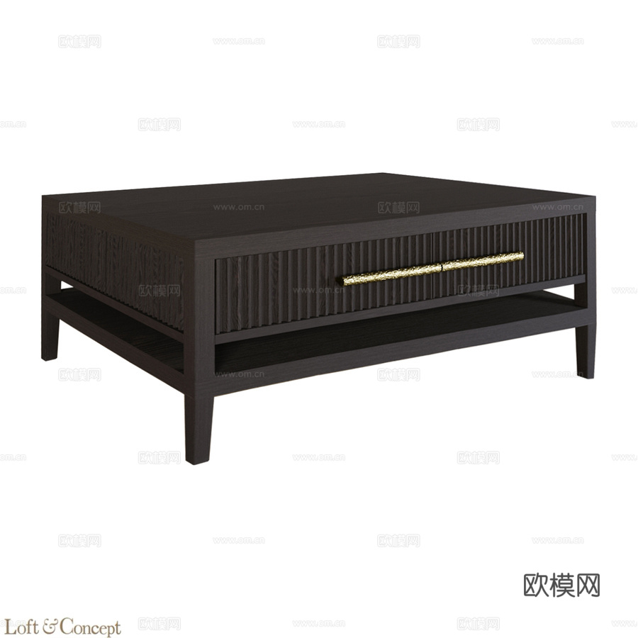 Loft-Concept Primo双抽屉咖啡桌3d模型下载
