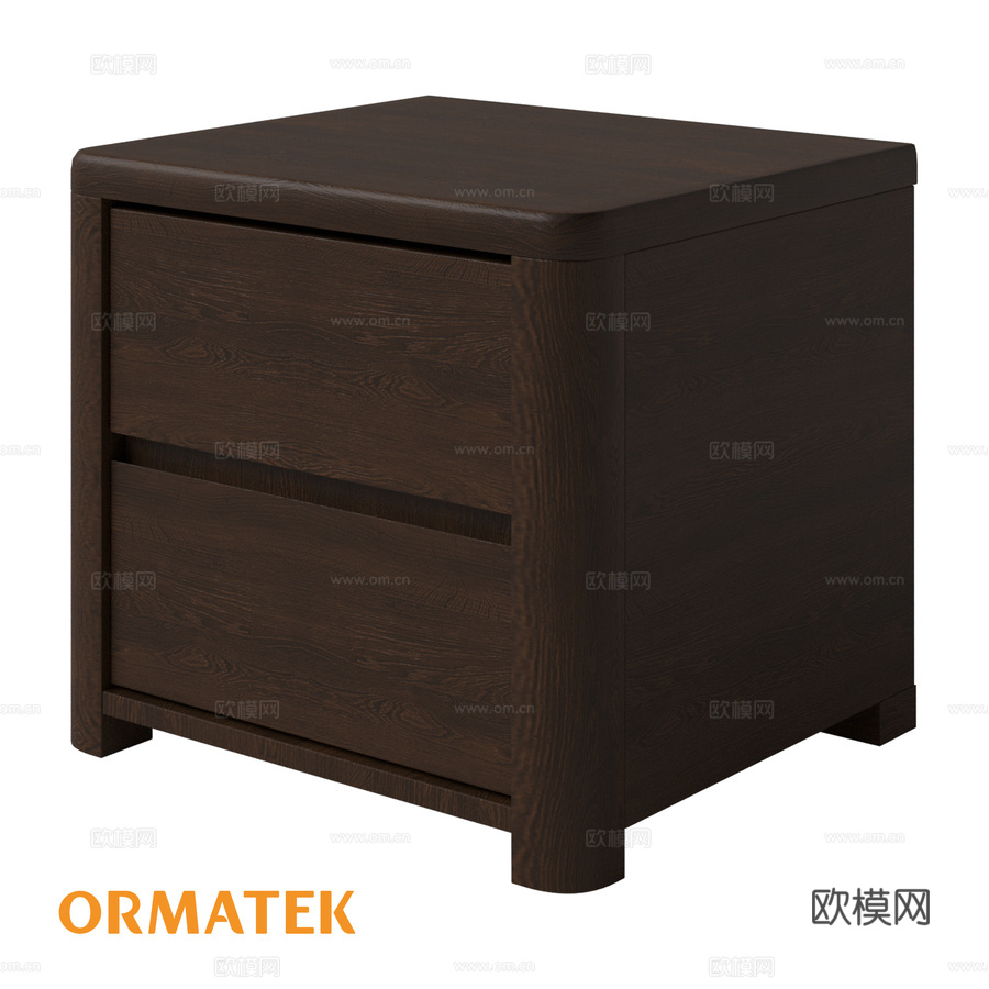 床头柜 Wood Home3d模型下载