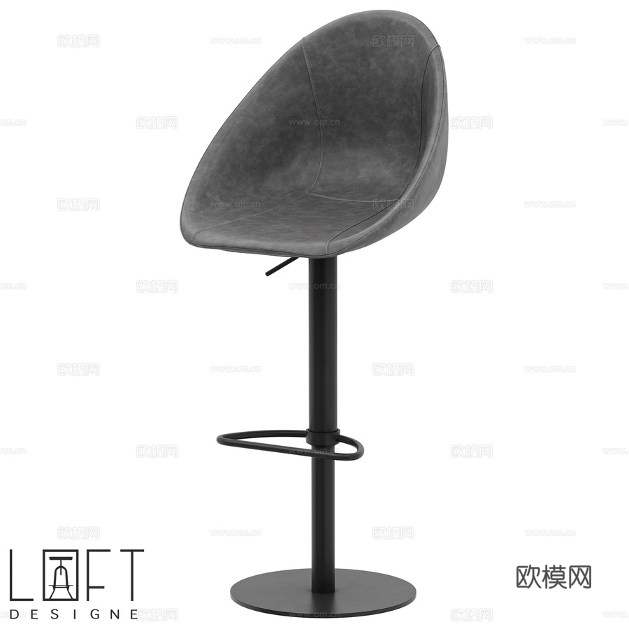 LoftDesigne 30407 吧凳3d模型下载