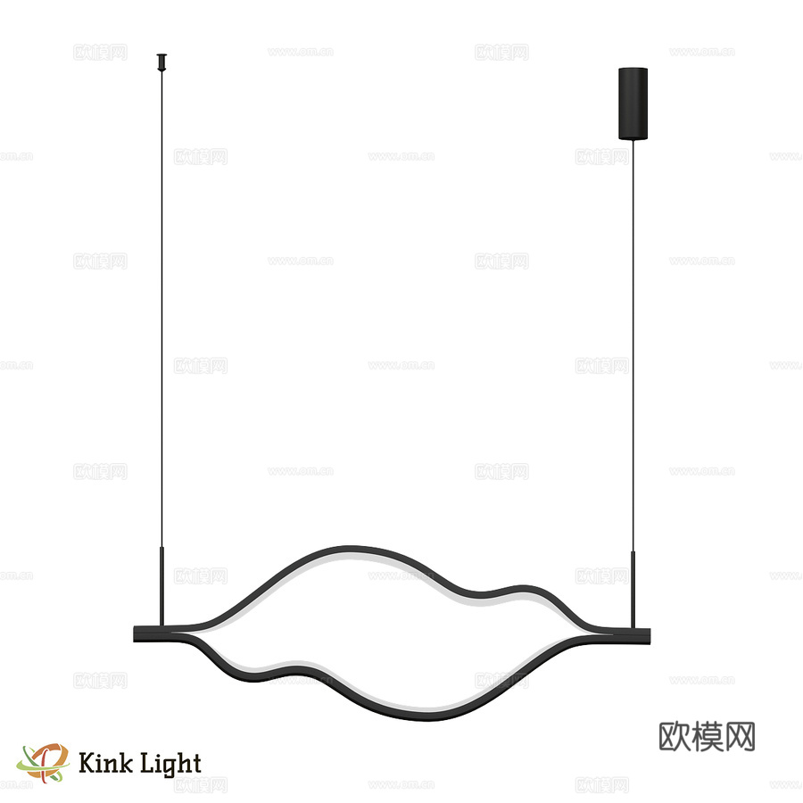 林恩吊灯黑色08258-100,19P3d模型下载