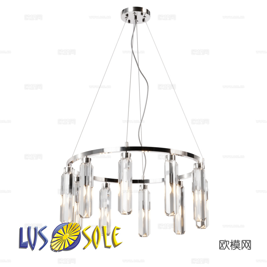 OM 吊灯枝形吊灯 Lussole LSP-89773d模型下载