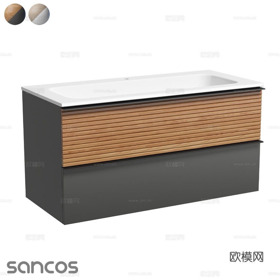 OM系列Delta悬挂式盥洗柜3d模型下载