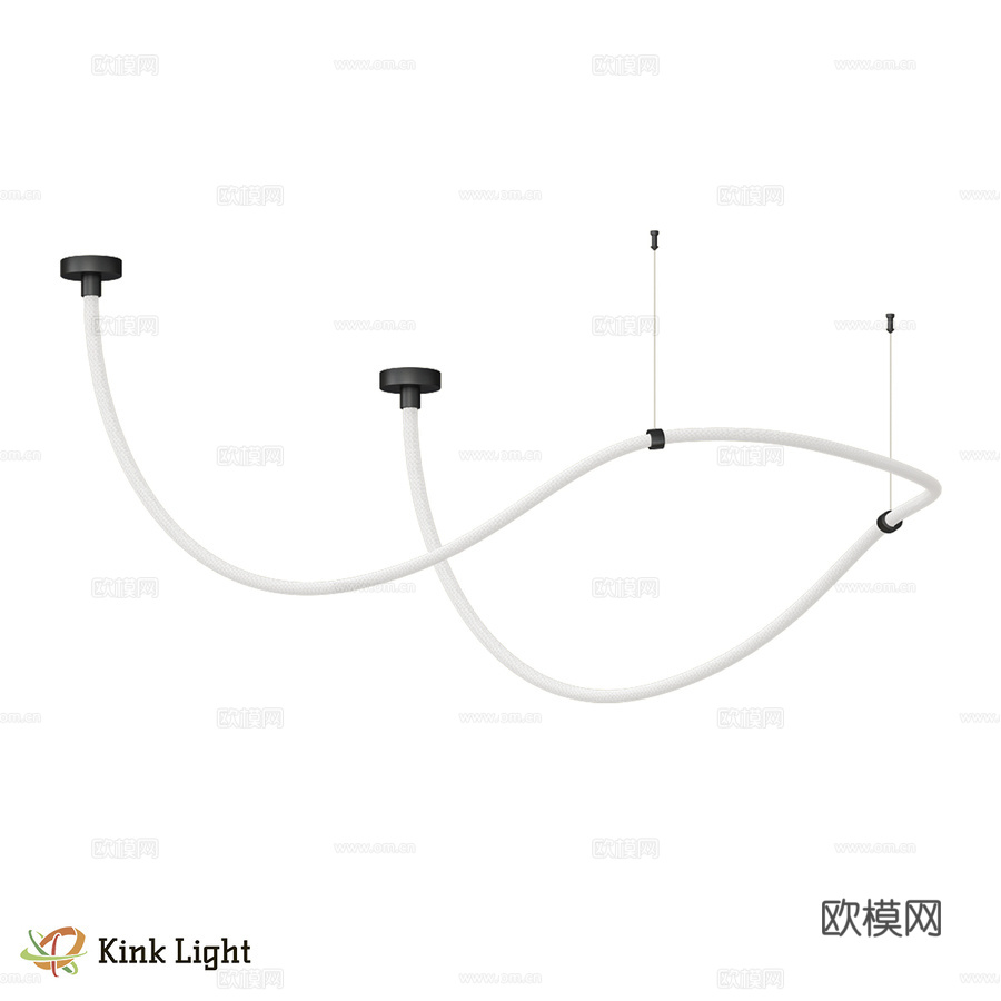 可调光吊灯 Wendy 黑色 08031K-400.19 (3d模型下载