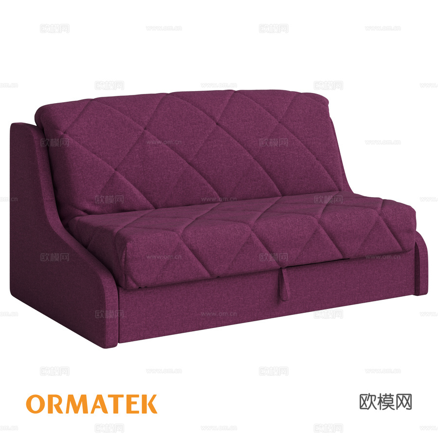 人体工学雅士装饰硬质沙发床3d模型下载
