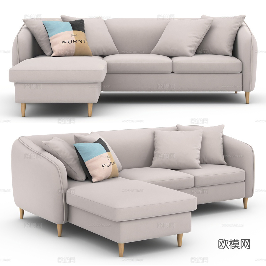 OM The Furny Norby Sofa Bed wi3d模型