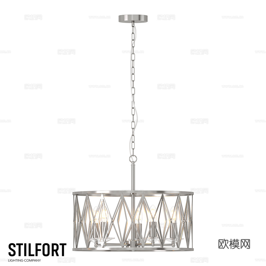 悬挂式水晶吊灯 Stilfort, Rombik 系列3d模型下载