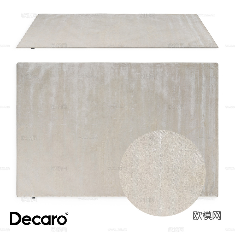人造丝地毯 Decaro Rugs D1100353d模型