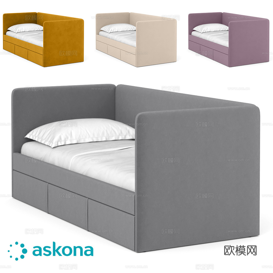 青少年床 Uno Duo3d模型下载