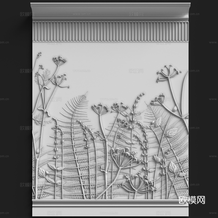 墙面组合 #1983d模型下载