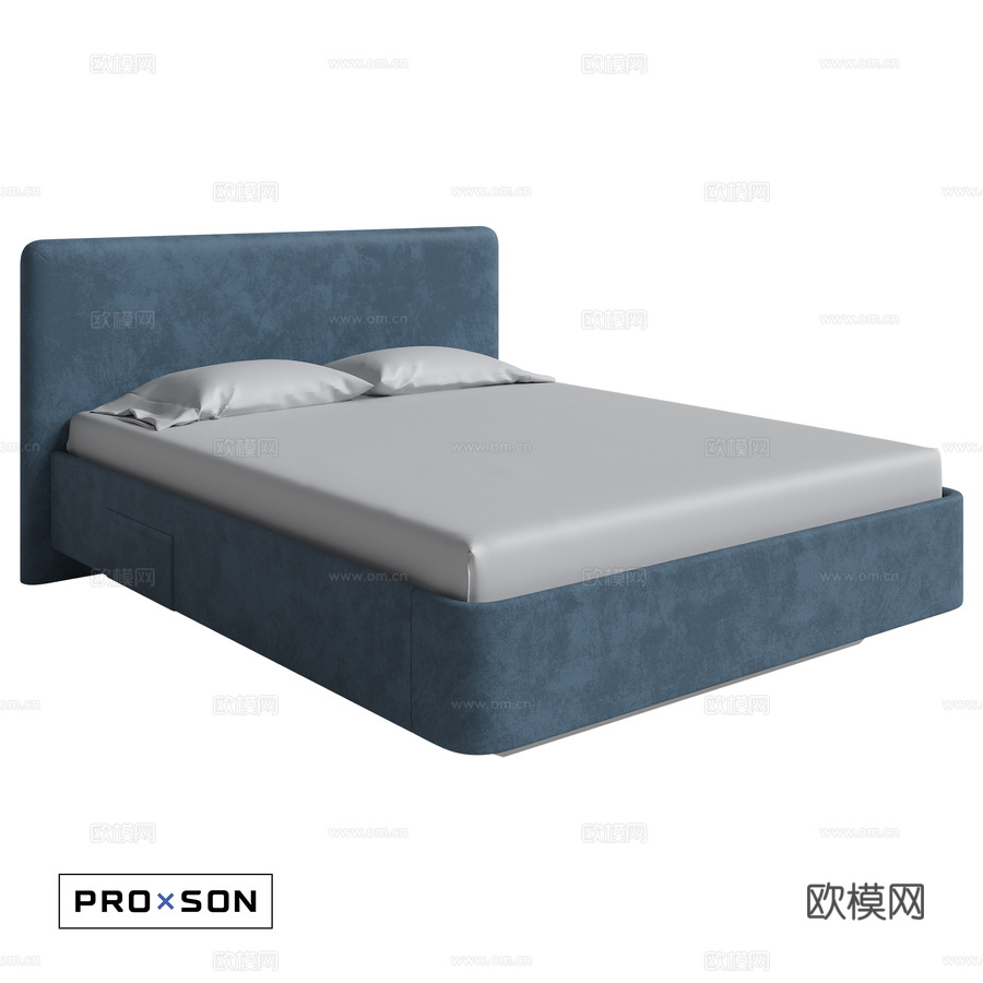 和谐线条床3d模型