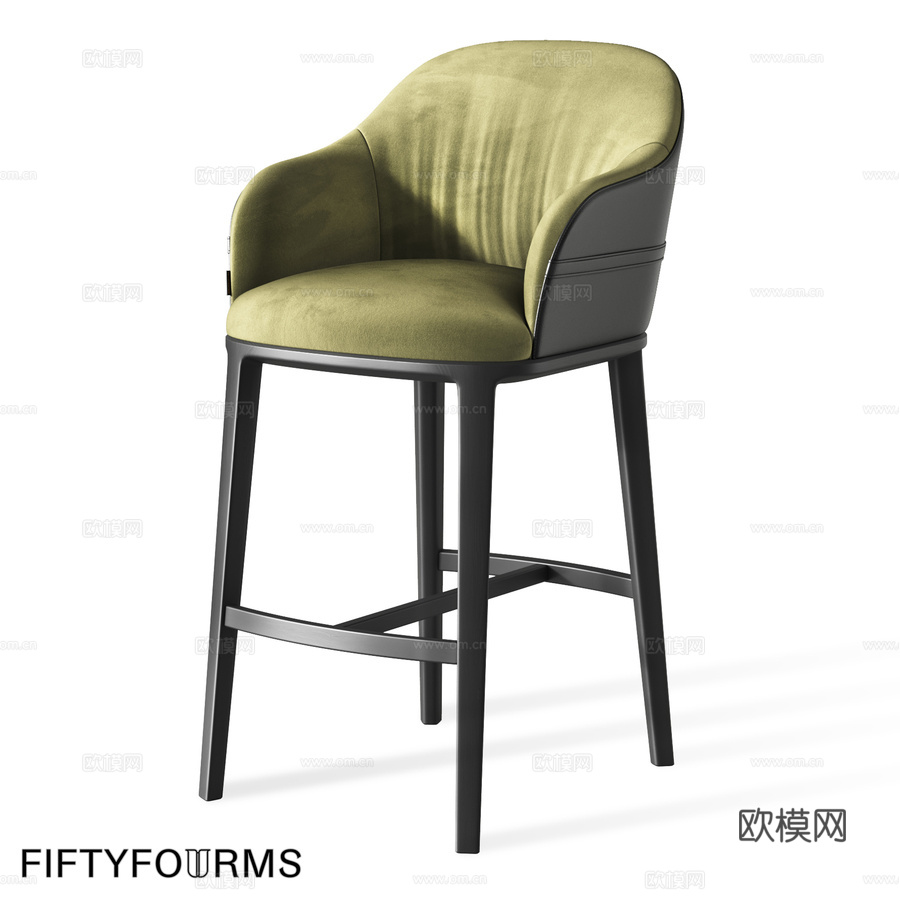 FIFTYFOURMS Palatium 吧台椅3d模型下载
