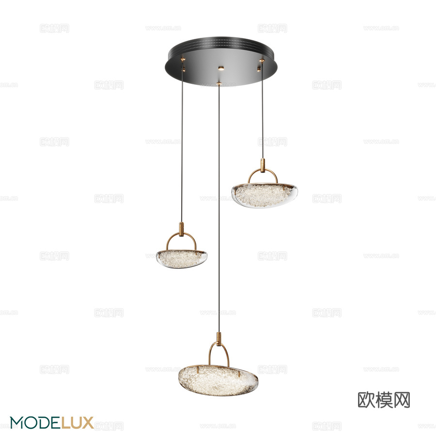 吊灯 MODELUX MS.2326.3 BK3d模型下载