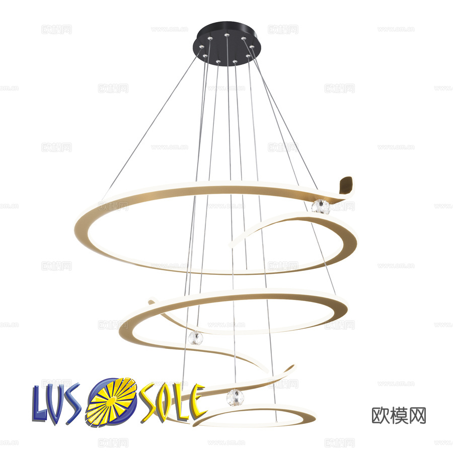 OM 吊灯 Lussole LSP-73803d模型