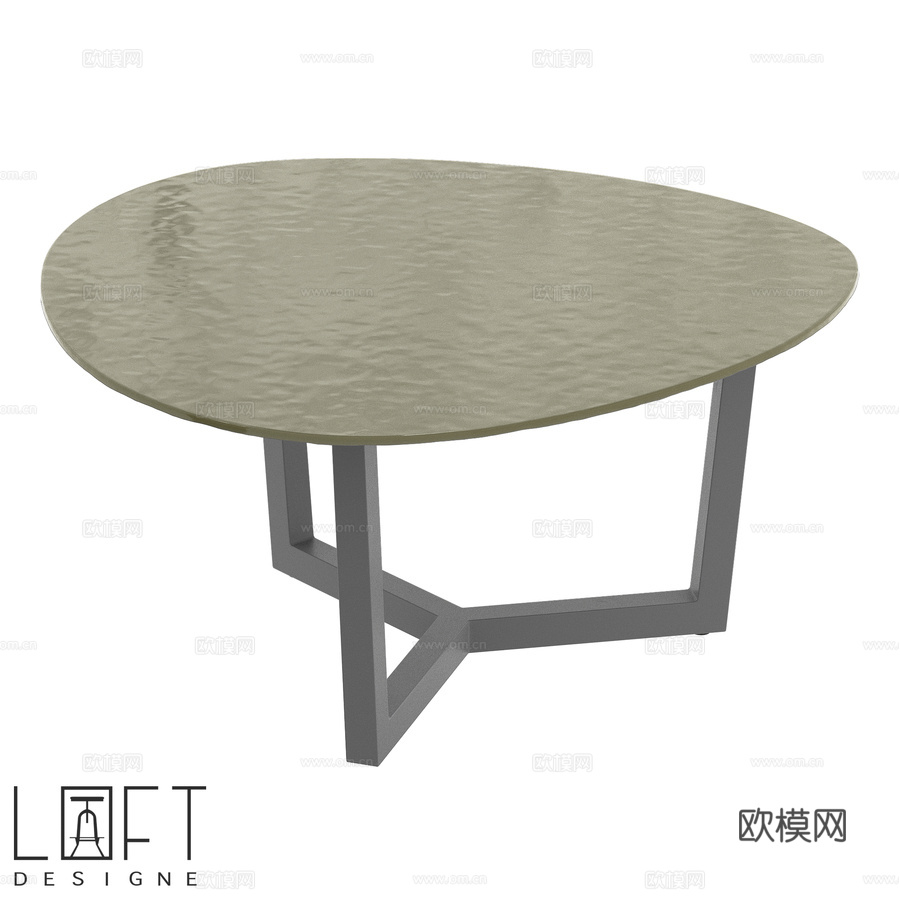 LoftDesigne 62650 款咖啡桌3d模型下载
