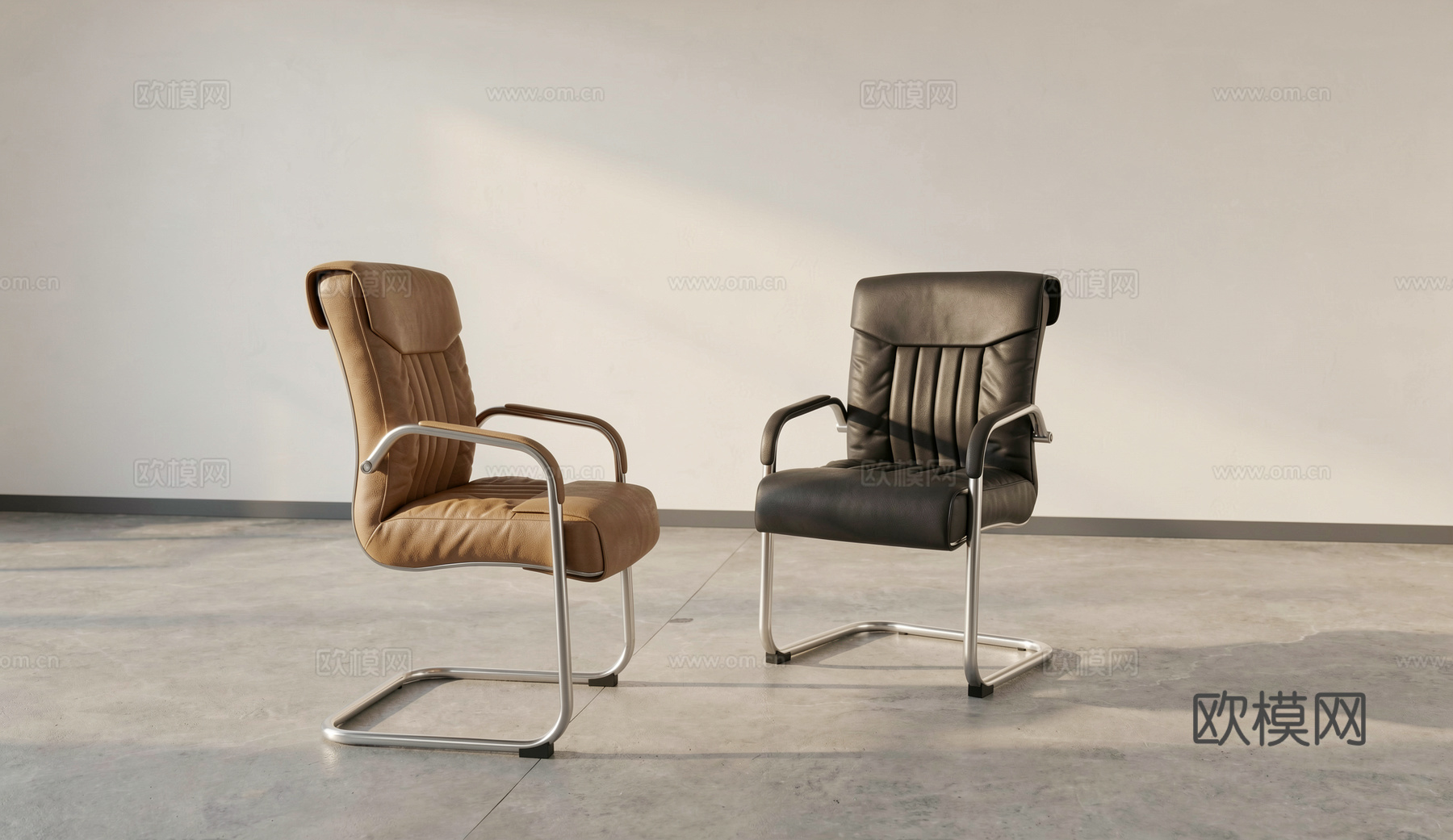 现代办公椅_会议椅su模型