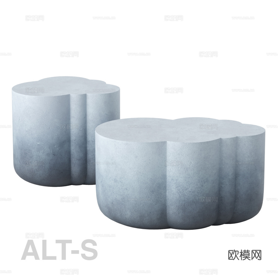 OM Alt-S 咖啡桌 RAINY CLOUD3d模型下载