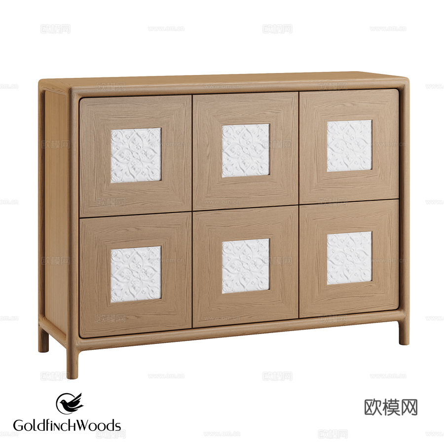 金翅雀木业莫雷拉托2号抽屉柜3d模型下载