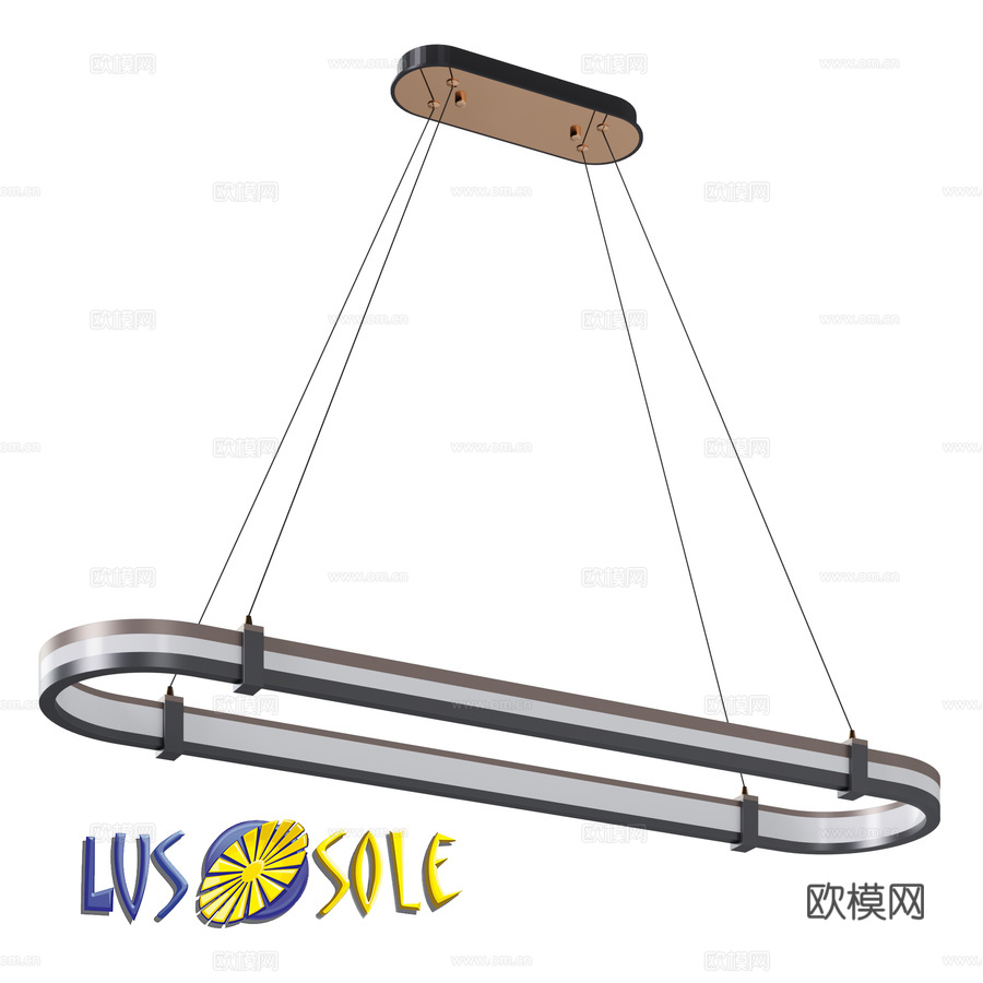 OM线性吊灯 Lussole LSP-74103d模型下载
