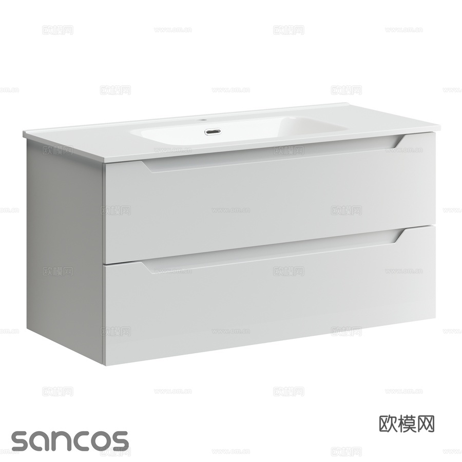 OM系列Norma 2.0悬挂式 洗手台3d模型下载