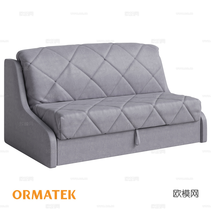 人体工学雅士中式沙发床3d模型下载