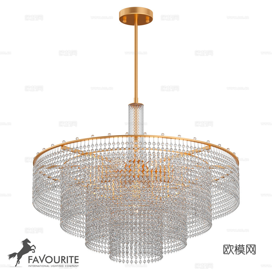 Favourite Fringe 4762-9P 吊灯3d模型
