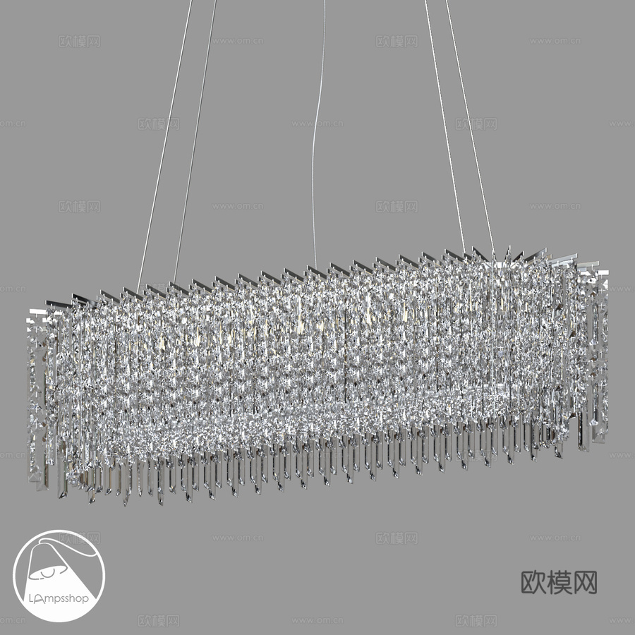 LampsShop.ru L1976 长款雨滴吊灯3d模型