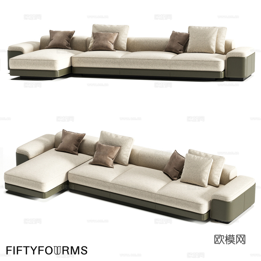 FIFTYFOURMS Lares 8 模块化沙发3d模型下载