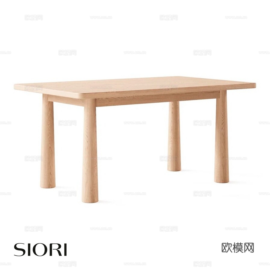 OM Siori Kon 餐桌 1600x10003d模型下载