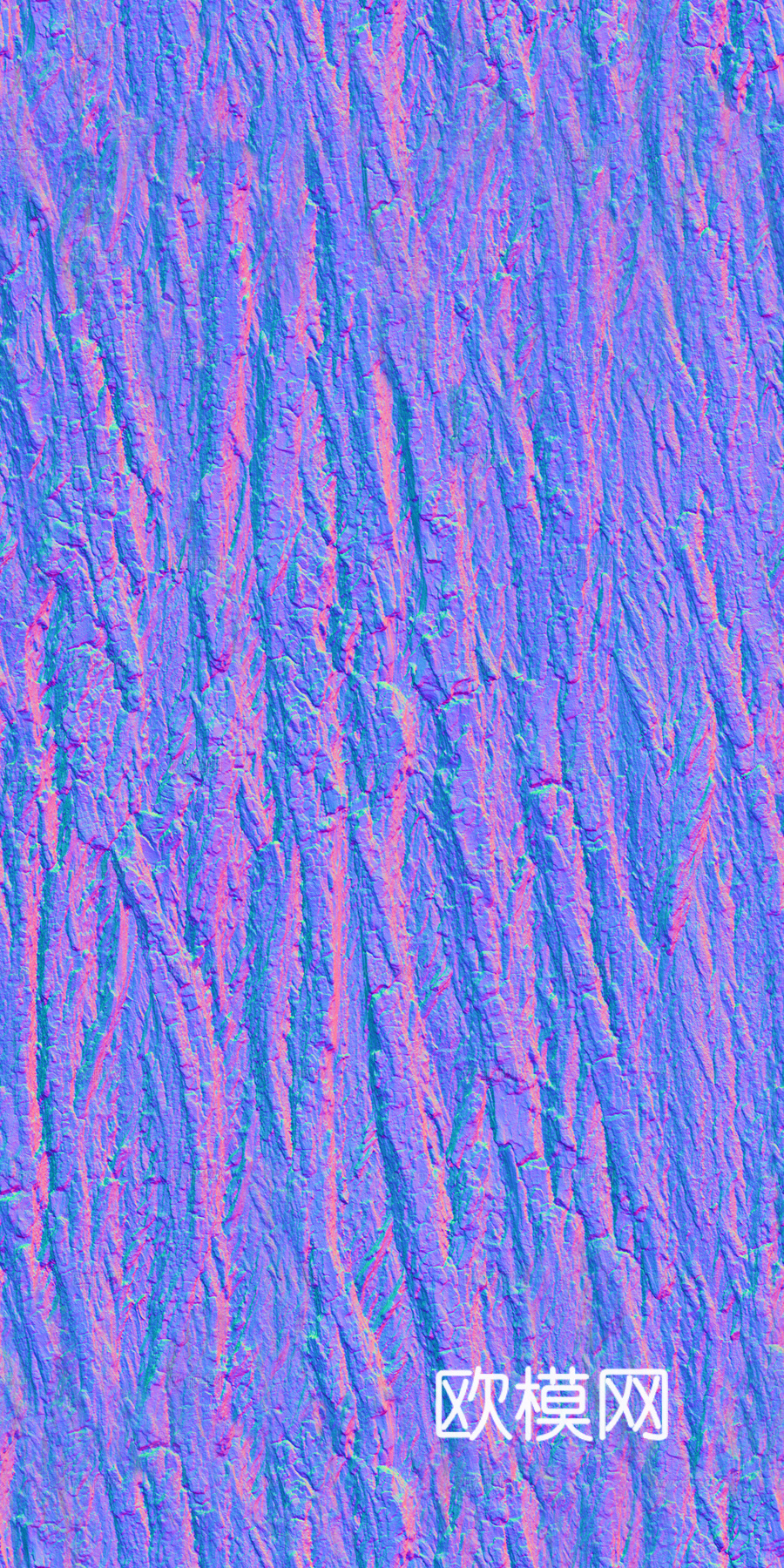 PBR树皮材质 裂纹树皮 法线置换贴图 全套 游戏材质