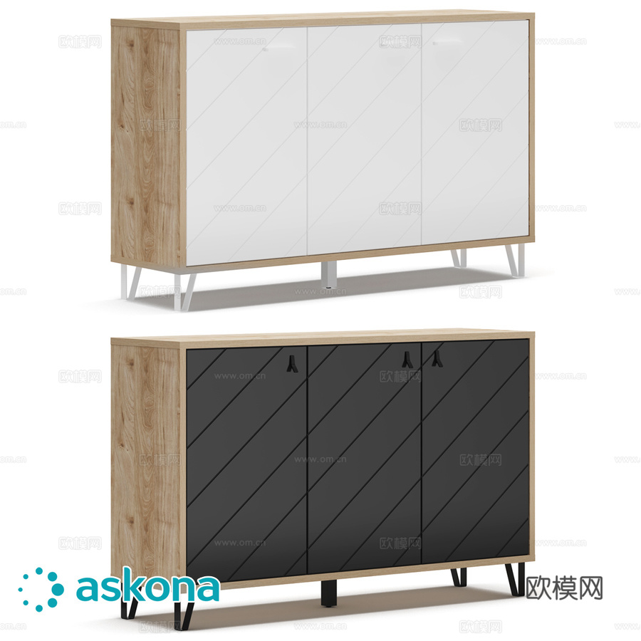 三门柜阿吉拉3d模型下载