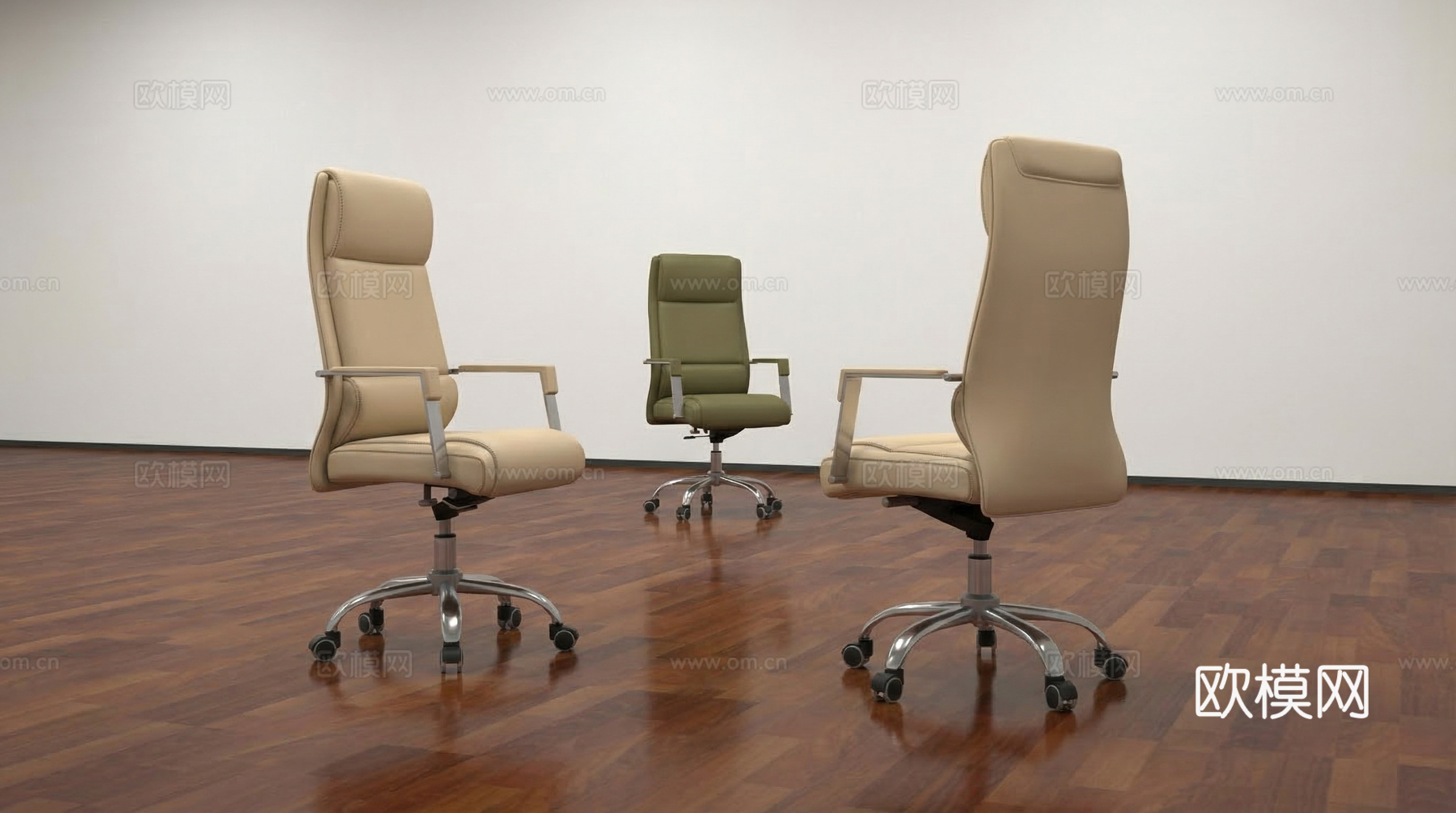 现代办公椅_会议椅su模型