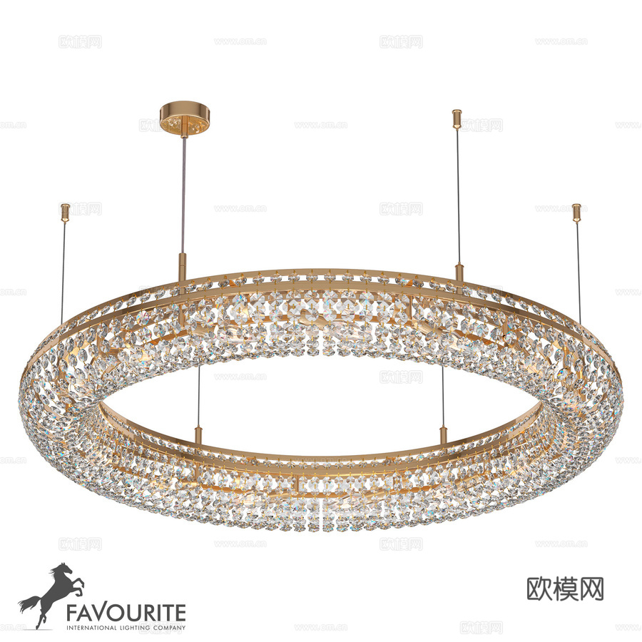 Favorite 4015-15P 吊灯3d模型下载