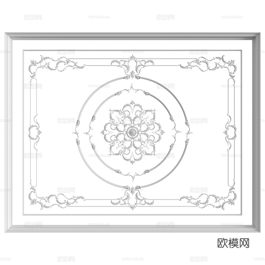 天花板组合 99号3d模型下载